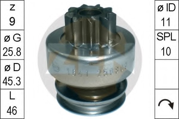 ERA 225699 Freewheel Gear, starter